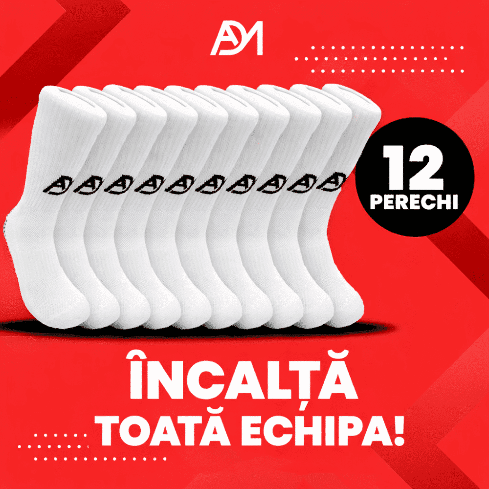 pachet 12 perechi sosete antiderapante grip