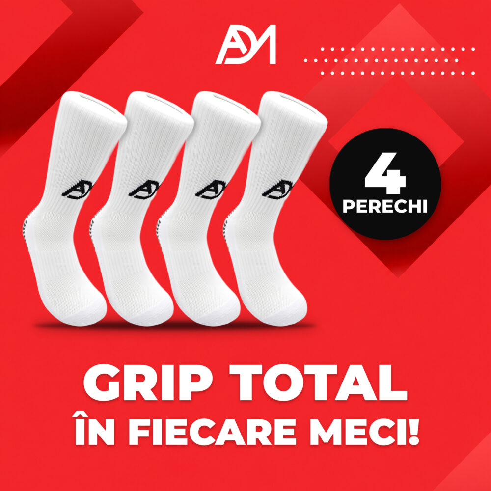 Șosete antiderapante grip ADM, set 4 perechi
