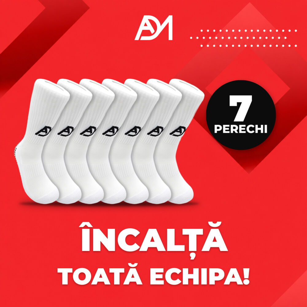 Șosete antiderapante grip ADM, set 7 perechi